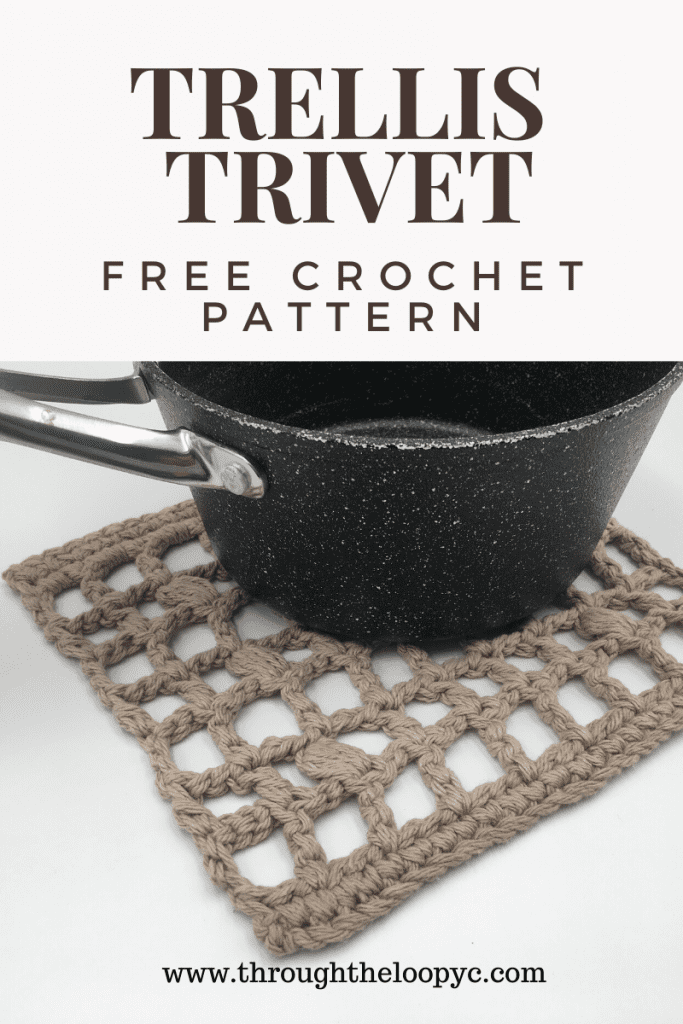 Trellis Trivet Free Crochet Pattern 